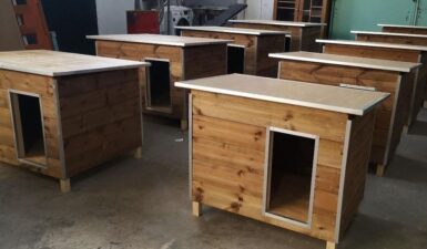 Κρατούμενοι κατασκευάζουν ξύλινα σπιτάκια για αδέσποτα ζώα